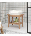 vidaXL Bathroom Side Table 50x35x45 cm Solid Wood Teak