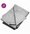 Tarpaulin 180 g/m² 3x3 m Grey HDPE