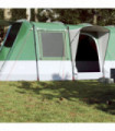 vidaXL Camping Tent Tunnel 4-Person Green Waterproof