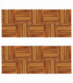 Decking Tiles Vertical Pattern 30 x 30 cm Acacia Set of 20