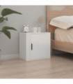 Wall-mounted Bedside Cabinet White 50x30x47 cm