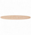 Round Table Top Ø90x2,5 cm Untreated Solid Wood Oak