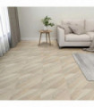 vidaXL Self-adhesive Flooring Planks 20 pcs PVC 1.86 m² Beige Striped