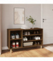 Shoe Cabinet Brown Oak 102x36x60 cm Engineered Wood