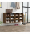 Shoe Cabinets 2 pcs Brown Oak 52.5x30x50 cm