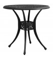 vidaXL Garden Table Black 78x78x72 cm Cast Aluminium