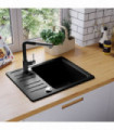 Granite Kitchen Sink Single Basin Black