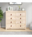 Side Cabinet 100x40x90 cm Solid Wood Pine