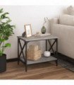 Side Table Grey Sonoma 55x38x45 cm Engineered Wood
