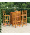 5 Piece Garden Bar Set Solid Wood Acacia