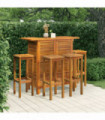 5 Piece Garden Bar Set Solid Wood Acacia