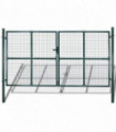 Double Door Fence Gate Powder-Coated Steel