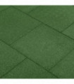 Fall Protection Tiles 12 pcs Rubber 50x50x3 cm Green