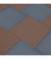 Fall Protection Tiles 24 pcs Rubber 50x50x3 cm Grey