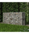 Gabion Basket Galvanised Steel 200x50x100 cm