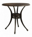 Garden Table Bronze 78x78x72 cm Cast Aluminium