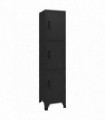 vidaXL Locker Cabinet Black 38x45x180 cm Steel