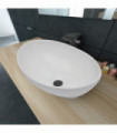Luxury Ceramic Basin Oval-shaped Sink White 40 x 33 cm