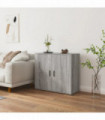 Sideboard Grey Sonoma 80x33x70 cm Engineered Wood