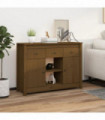 Sideboard Honey Brown 100x35x74,5 cm Solid Wood Pine