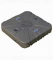 Square Cantilever Patio Umbrella Base Water or Sand Filled with Wheels Crossbar