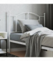 vidaXL Metal Headboard White 100 cm