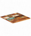 Square Table Top 60x60 cm 25-27 mm Solid Reclaimed Wood