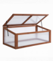 Square Wooden Outdoor Greenhouse for Plants PC Board 100 x 65 x 40cm