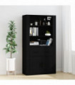 vidaXL Highboard Black Engineered Wood