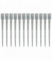 Ground Spikes 12 pcs Silver 9x9x90 cm Galvanised Steel