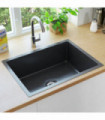 Handmade Kitchen Sink Black Stainless Steel