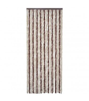 Insect Curtain Beige and Light Brown 90x220 cm Chenille