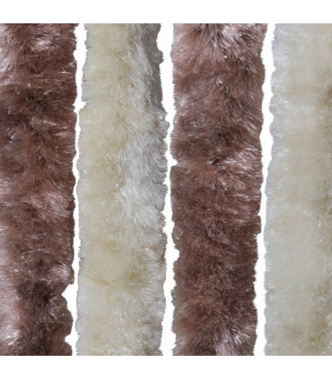 Insect Curtain Beige and Light Brown 90x220 cm Chenille