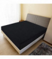 Jersey Fitted Sheets 2 pcs Black 180x200 cm Cotton