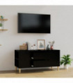 TV Cabinet Black 102x44.5x50 cm Engineered Wood