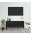 TV Cabinet Black 105x35x50 cm Steel