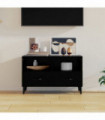 TV Cabinet Black 80x36x50 cm Engineered Wood