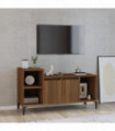 TV Cabinet Brown Oak 100x35x55 cm Engineered Wood