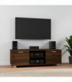 TV Cabinet Brown Oak 120x40.5x35 cm Engineered Wood
