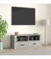 TV Cabinet Concrete Grey 100x35x40 cm Engineered Wood