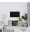 TV Cabinet Concrete Grey 100x35x40 cm Engineered Wood
