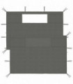 vidaXL Gazebo Sidewalls with Windows 2 pcs Anthracite