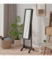 vidaXL Free-Standing Mirror Black 34x37x146 cm