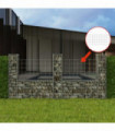 Gabion Basket U-Shape Galvanised Steel 240x20x100 cm