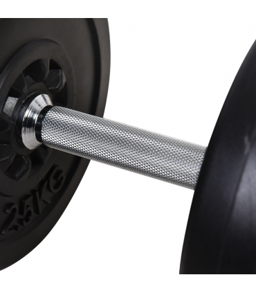 HOMCOM Dumbbells and Barbell Set with 65kg Adjustable Weights for Home Gym