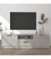 TV Cabinet Concrete Grey 140x35x40 cm Engineered Wood