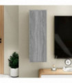TV Cabinet Grey Sonoma 30.5x30x90 cm Engineered Wood