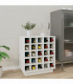 Wine Cabinet White 55.5x34x61 cm Solid Wood Pine