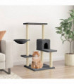 vidaXL Cat Tree with Sisal Scratching Posts Dark Grey 95 cm