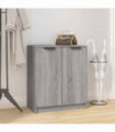 vidaXL Shoe Cabinet Grey Sonoma 59x35x70 cm Engineered Wood